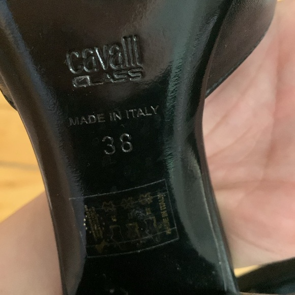 Roberto Cavalli classic horsebit heeled loafers slip ons Sandals - Picture 5 of 5